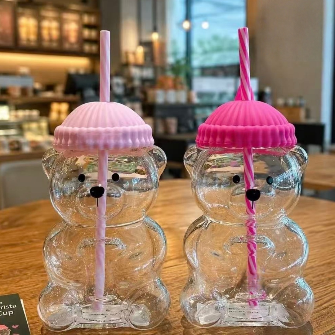 Espresso Shot Glass - Gelas Sedotan Bentuk Beruang Bk Warna