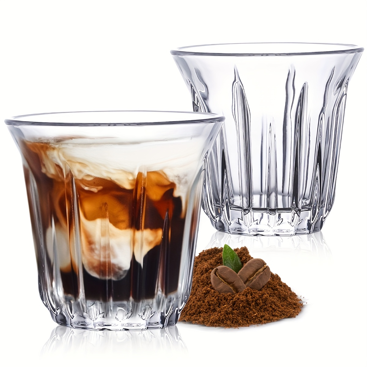Espresso Shot Glass - 2 Paket Cangkir Espresso, Cangkir Kaca
