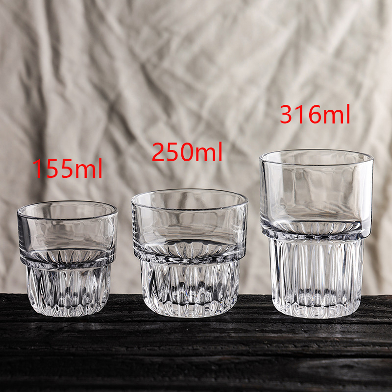 Espresso Shot Glass - Gelas kopi transparan, Mug kaca anti