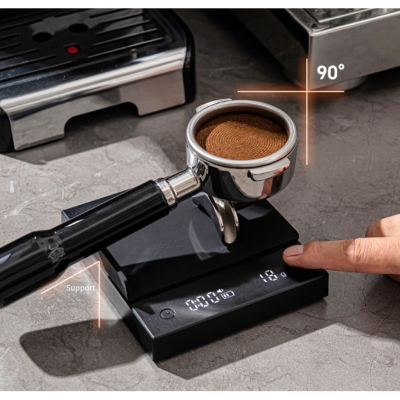 Scale Drip Timer - EYFL-Timbangan Kopi Hitam Presisi 0.1G, Timbangan