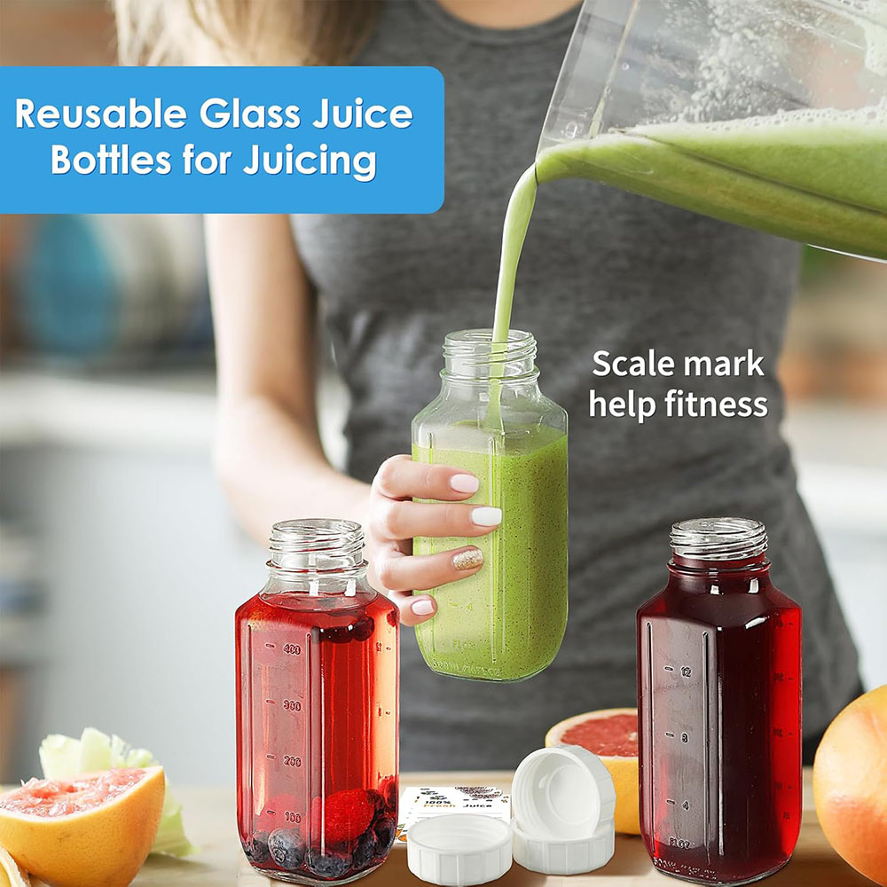 Botol Jus Kaca dengan Tutup, B - Bean Hopper Lid ulasan dan harga