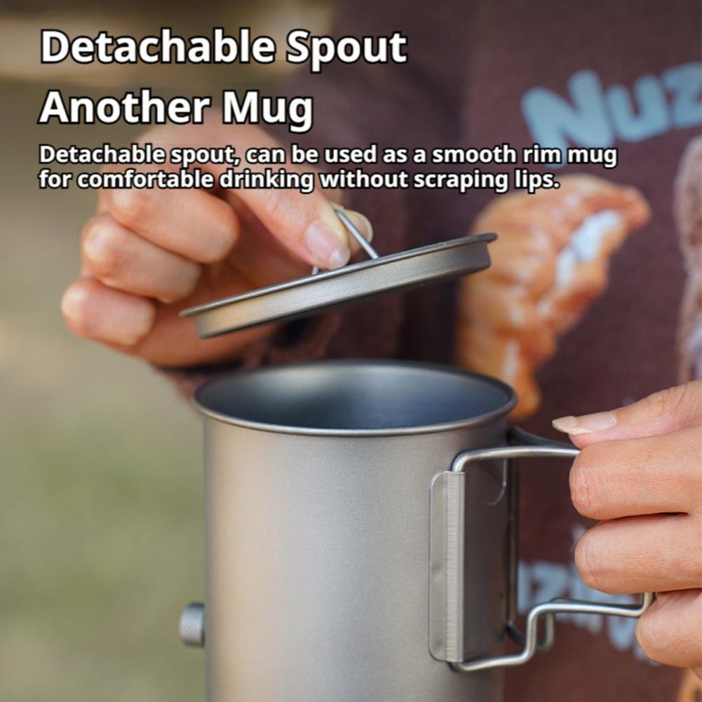 Teko Kopi Titanium Ringan 420m - Bean Hopper Lid ulasan dan harga