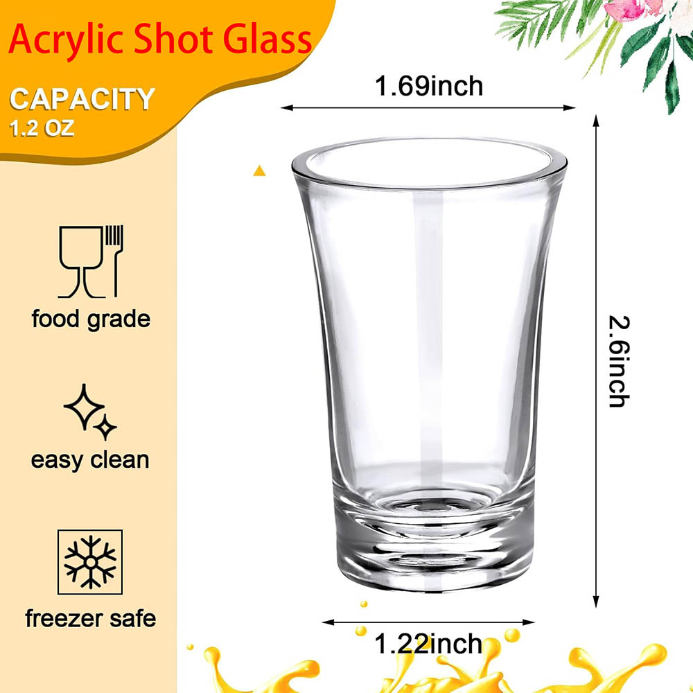 Set Gelas Shot Akrilik 1.2oz G - Espresso Shot Glass ulasan dan harga
