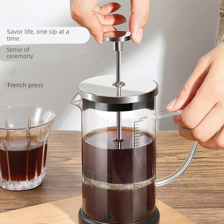 Teko Kopi French Press Kaca, P - Coffee Equipment Filter ulasan dan harga