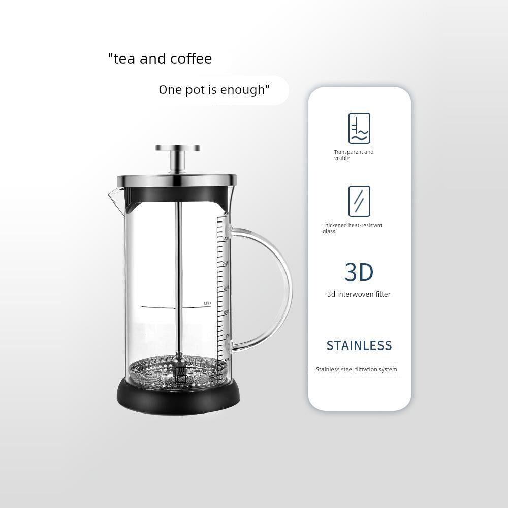 Teko Kopi French Press Kaca, P - Coffee Equipment Filter ulasan dan harga