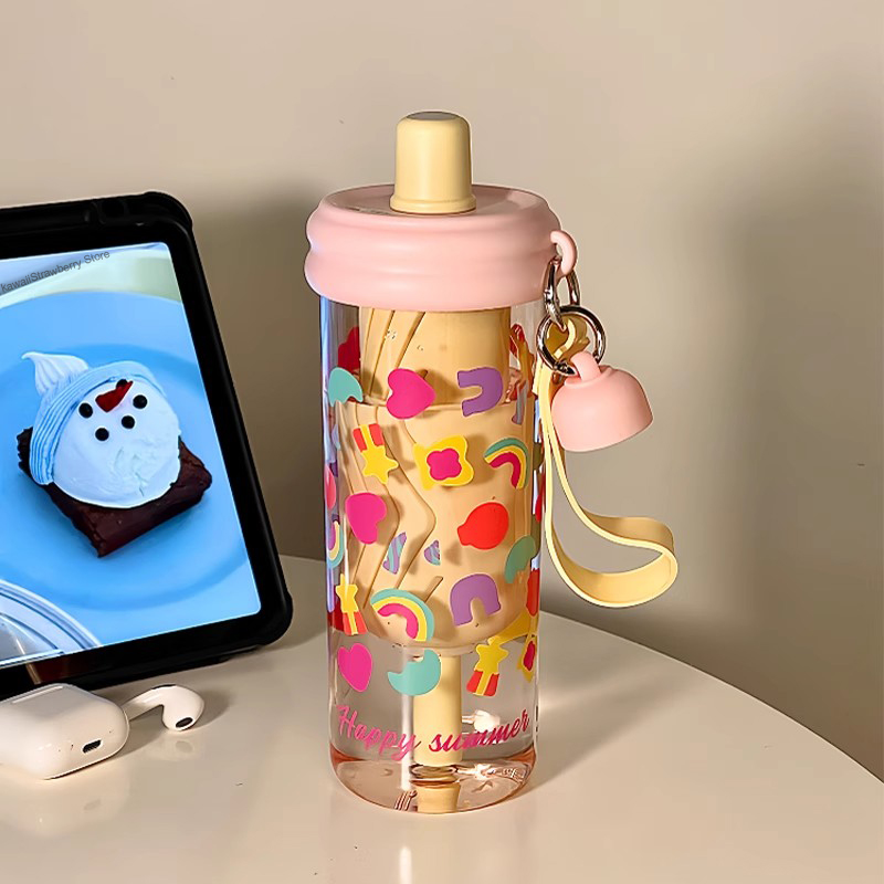 Botol air hati lucu 650ml, den - Coffee Equipment Filter ulasan dan harga