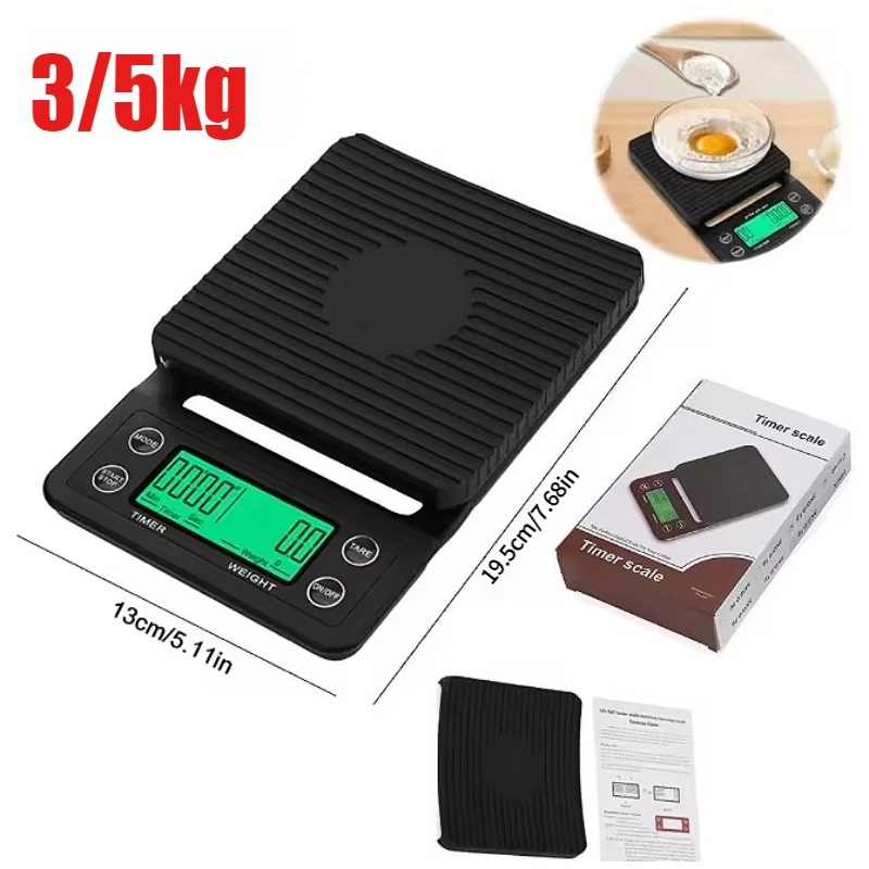 Alat Dapur Timbangan Kopi deng - Scale Drip Timer ulasan dan harga