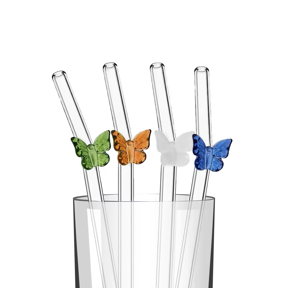 4 Buah Sedotan Kaca Pita Canti - Espresso Shot Glass ulasan dan harga