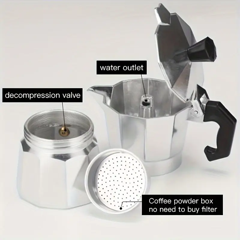 Moka Pot Aluminium Klasik 50-3 - Coffee Equipment For Camping ulasan dan harga