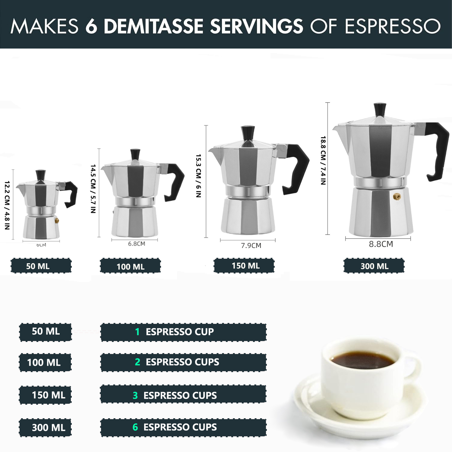 Moka Pot Aluminium Klasik 50-3 - Coffee Equipment For Camping ulasan dan harga